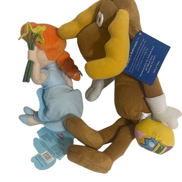 Rocky and Bullwinkle Nell Fenwick and Bullwinkle Small Plush Figure Lot Of 2 - Picture 2 of 14